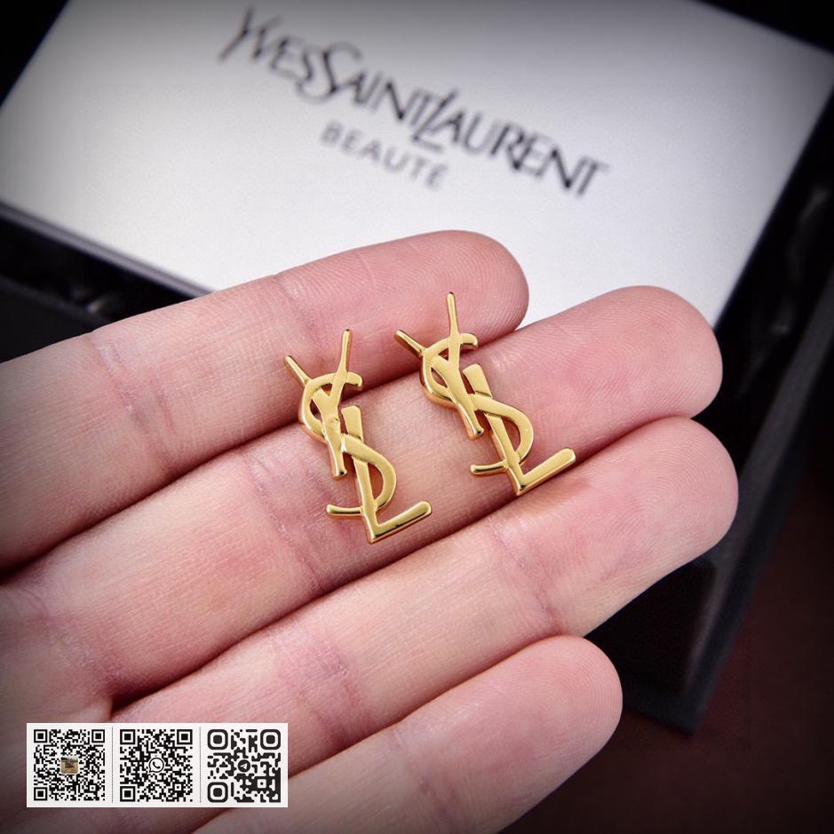 YSL 字母耳钉 - Image 2