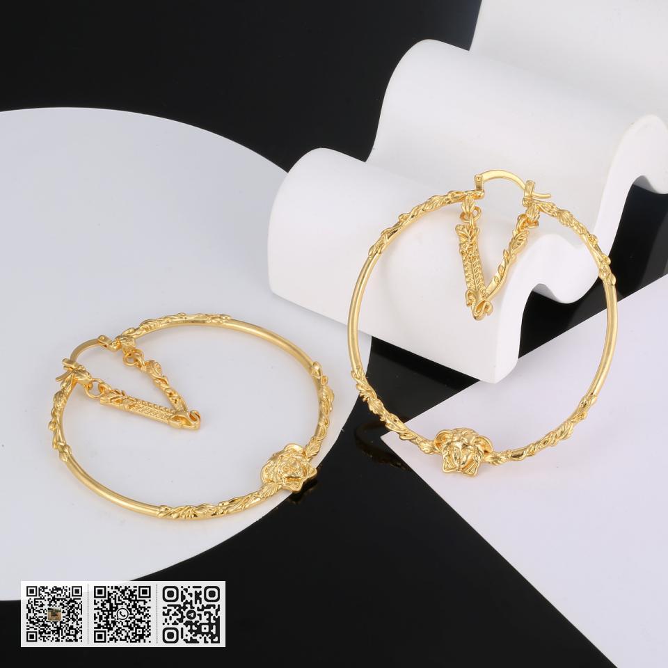 Versace人面浮雕耳环