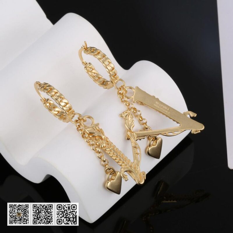 Versace金色耳坠 - Image 4