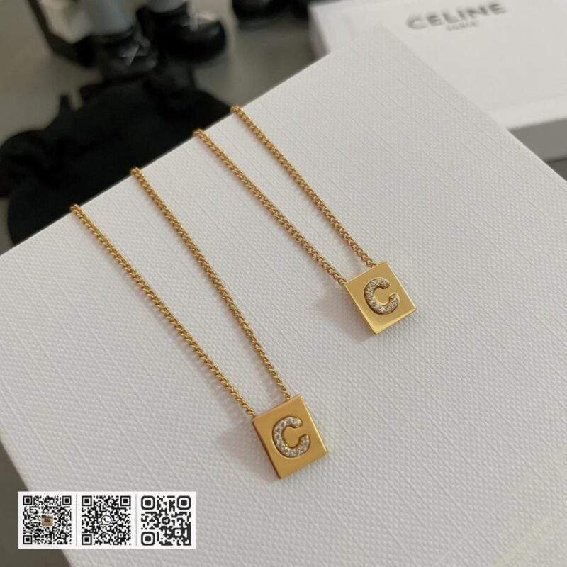 Celine水钻字母限定版项链