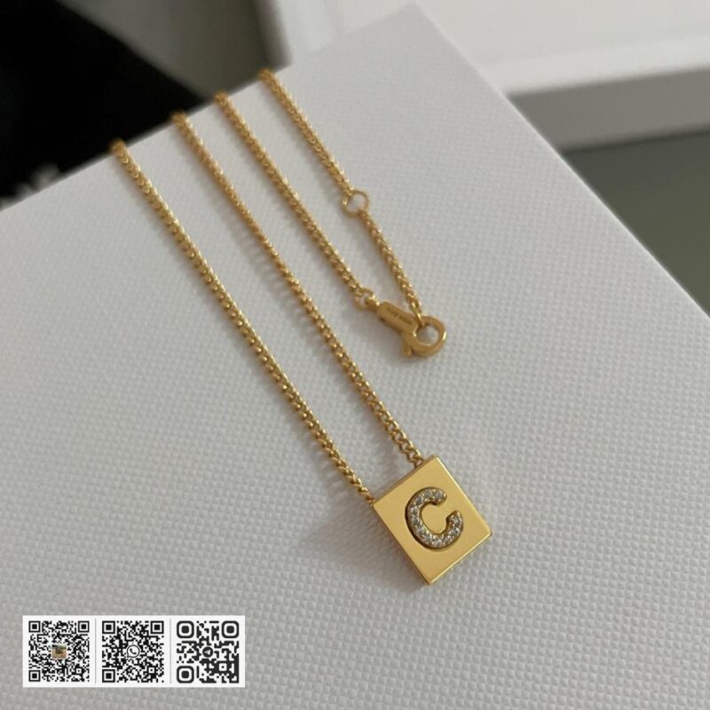 Celine水钻字母限定版项链 - Image 6