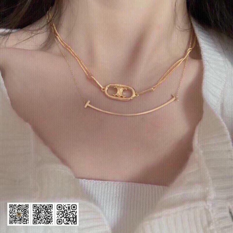 Celine 新款金色凯旋门项链 - Image 7