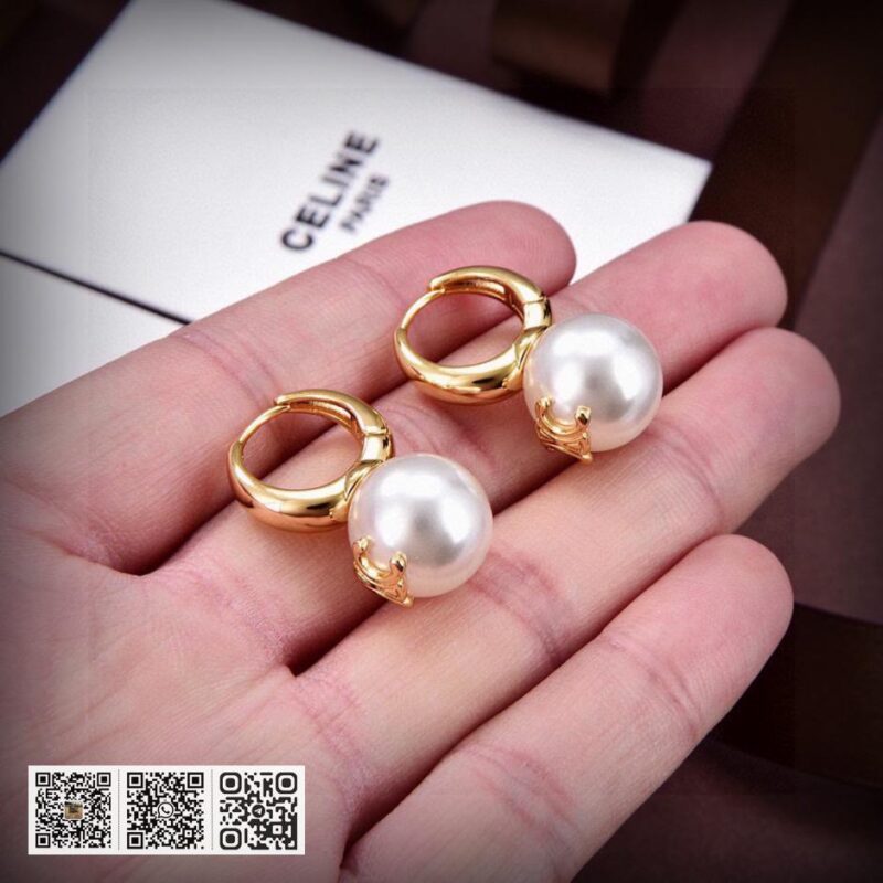 Celine 全新凯旋门珍珠耳环 - Image 4