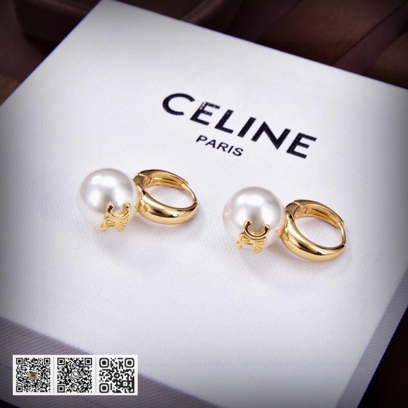 Celine 全新凯旋门珍珠耳环 - Image 6