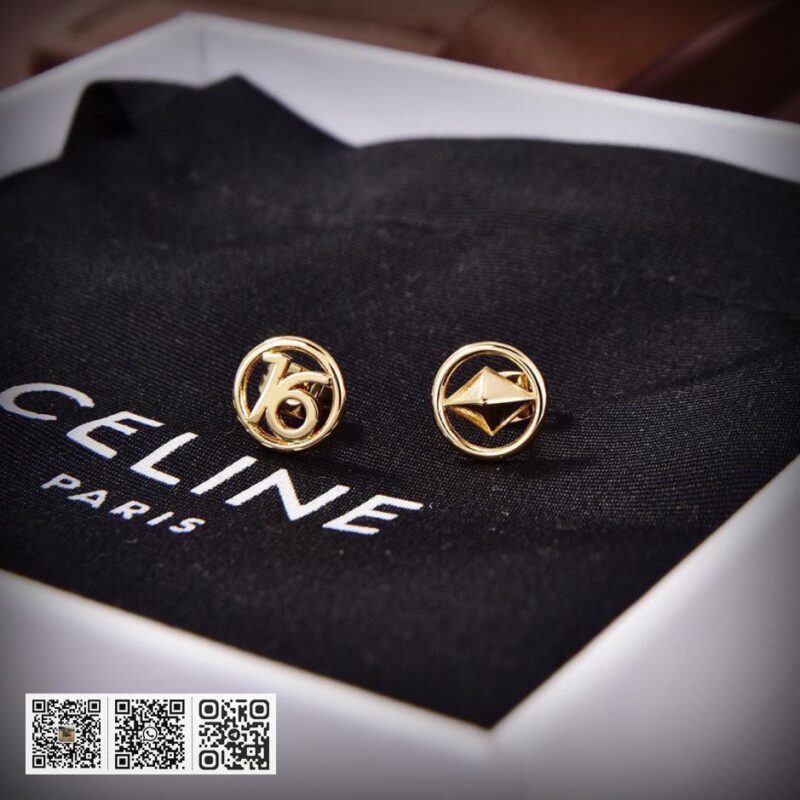 Celine 全新金色三合一耳环 - Image 5