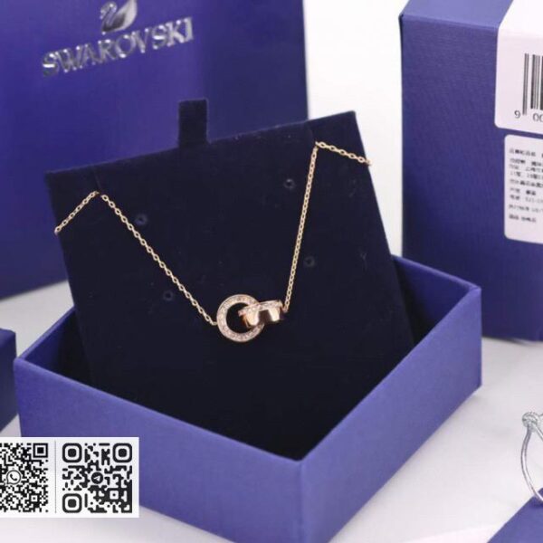 swarovski 锁骨项链