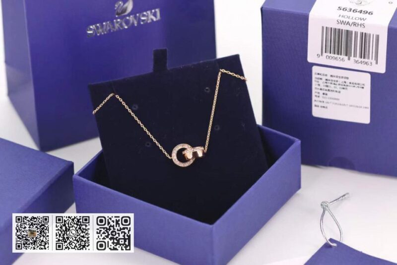 swarovski 锁骨项链