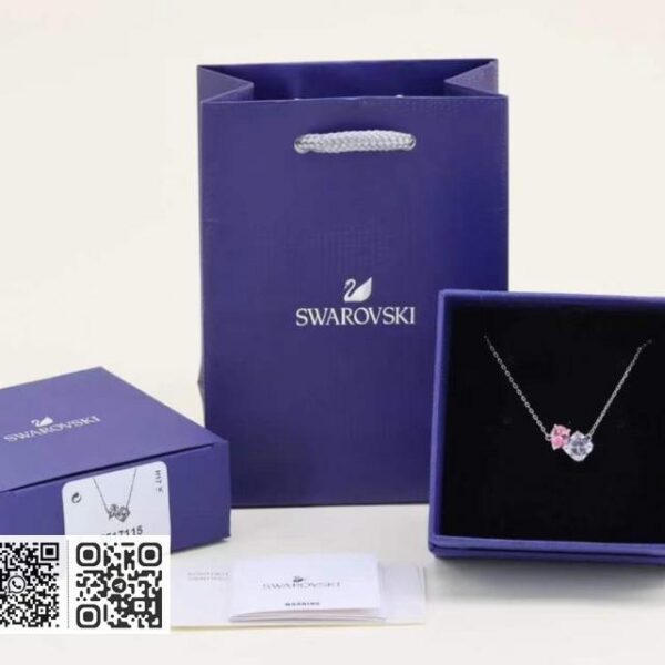 swarovski 锁骨项链