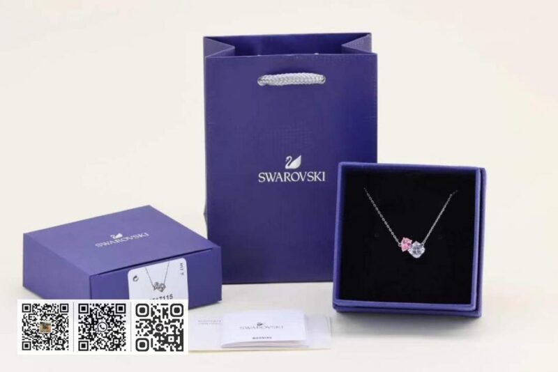 swarovski 锁骨项链