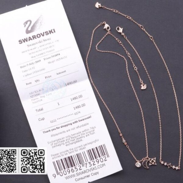 Swarovski 星月双层链