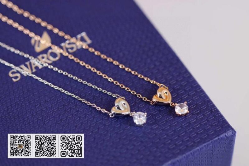 Swarovski 单钻锁骨项链 - Image 3