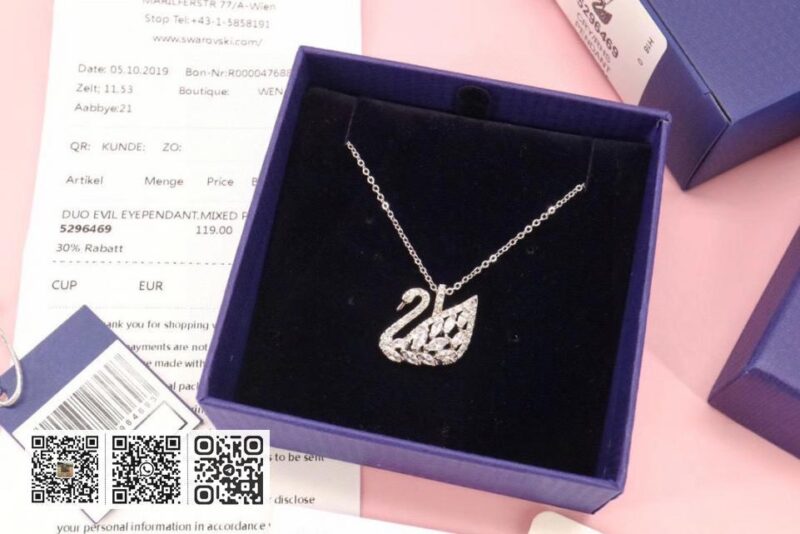 Swarovski 天鹅锁骨项链 - Image 3
