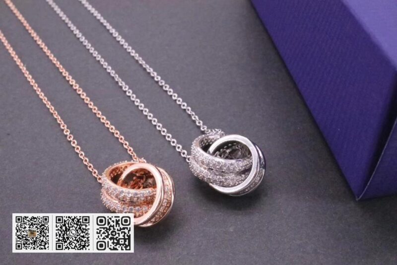Swarovski 双环扣锁骨项链 - Image 7