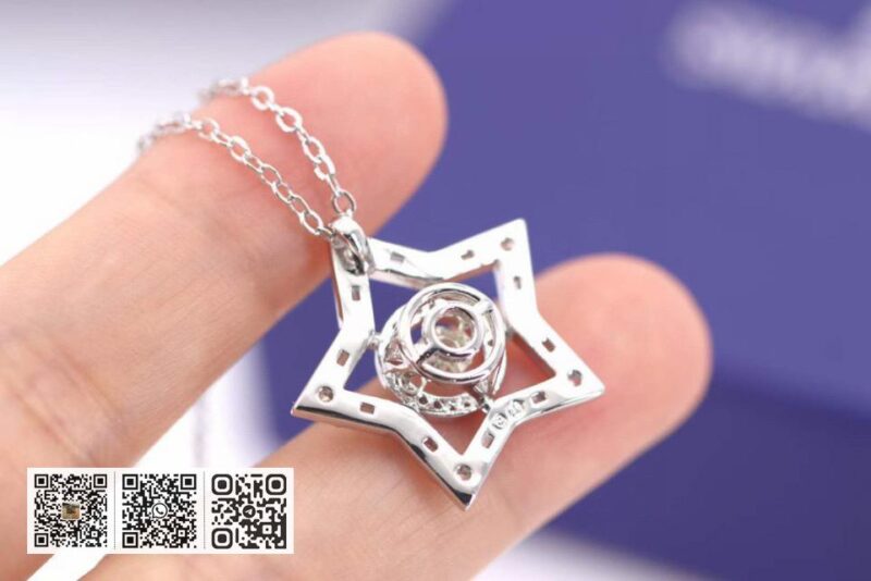 swarovski 满钻锁骨项链 - Image 3