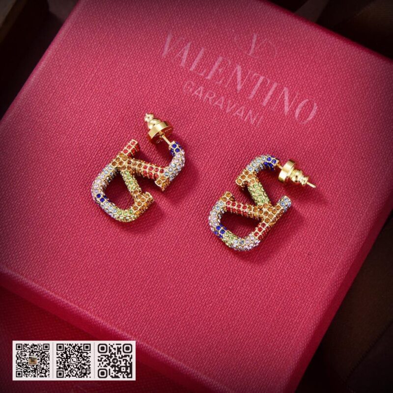Valentino新款彩钻耳环 - Image 4