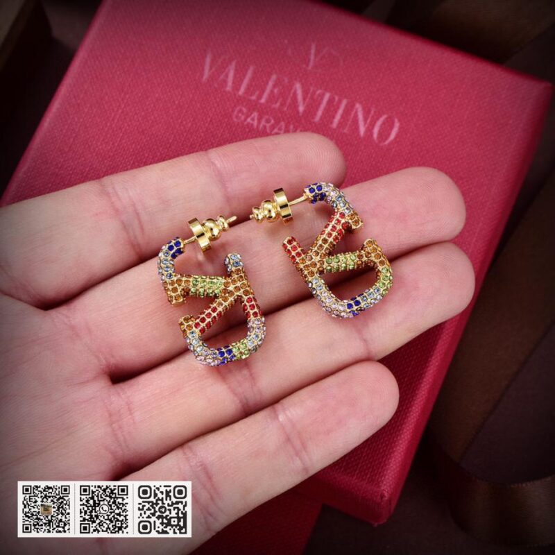 Valentino新款彩钻耳环 - Image 5
