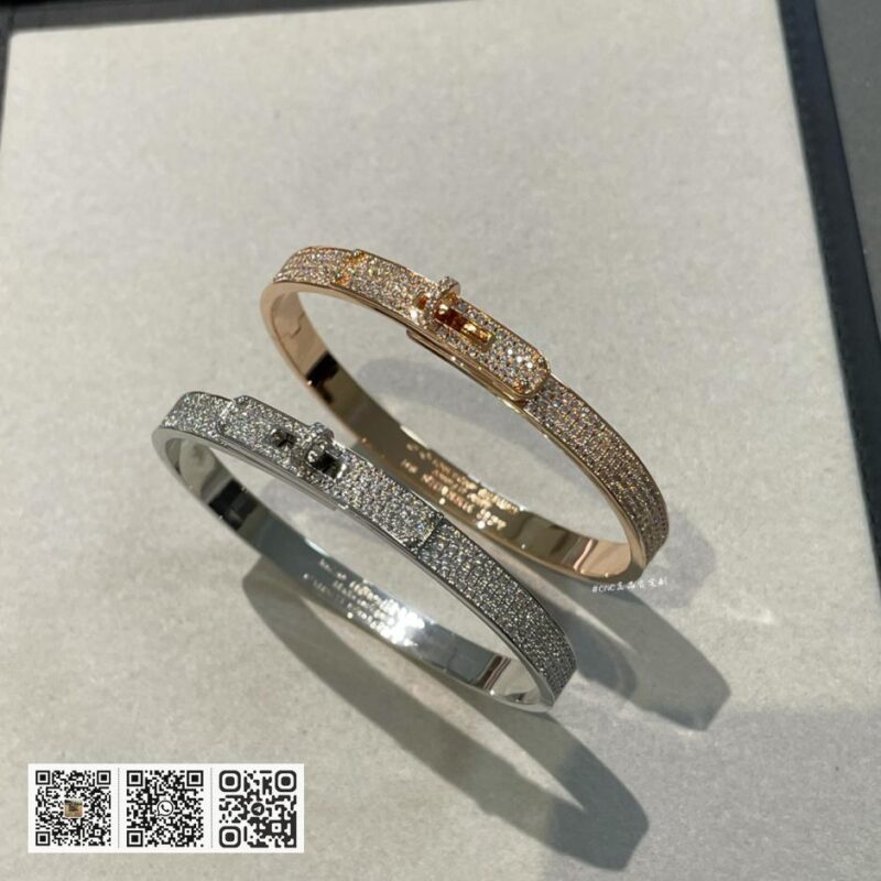 Hermes Kelly手镯/满钻款 - Image 2
