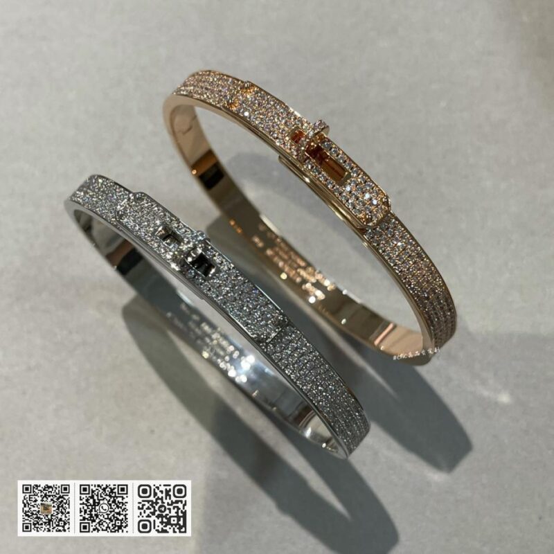 Hermes Kelly手镯/满钻款 - Image 3