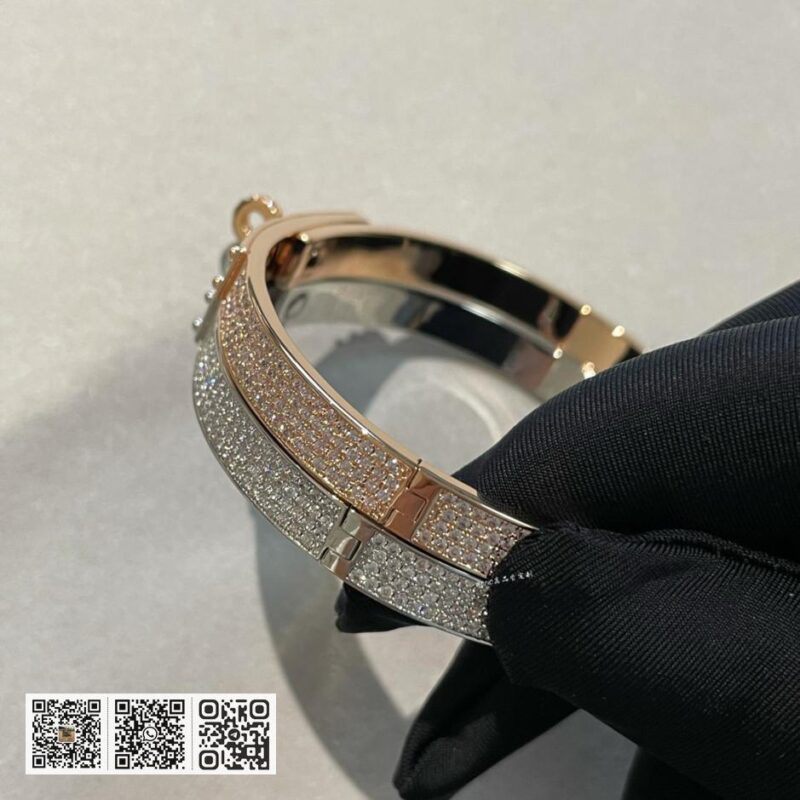 Hermes Kelly手镯/满钻款 - Image 5
