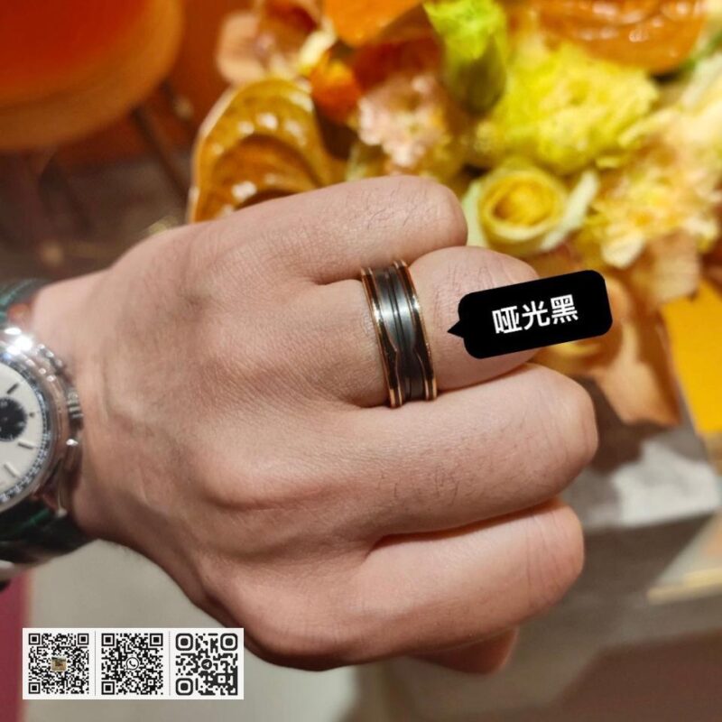 Bvlgari Bv 磨砂雾面陶瓷戒指 - Image 8