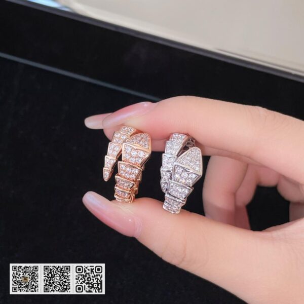Bvlgari serpenti满钻宽版蛇戒