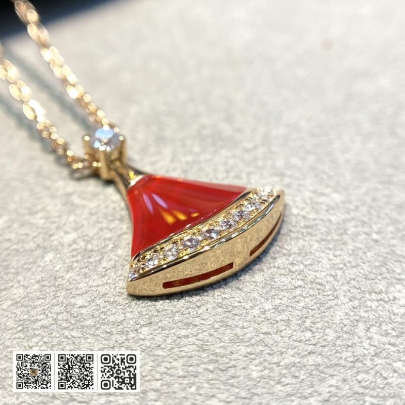 Bvlgari Divas红排钻扇子项链 - Image 4