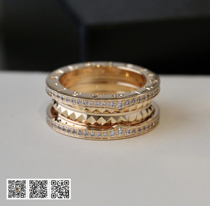 Bvlgari 罗马铆钉带钻戒指 - Image 6