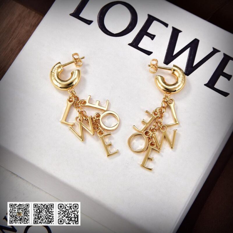 LOEWE 金色耳钉 - Image 3