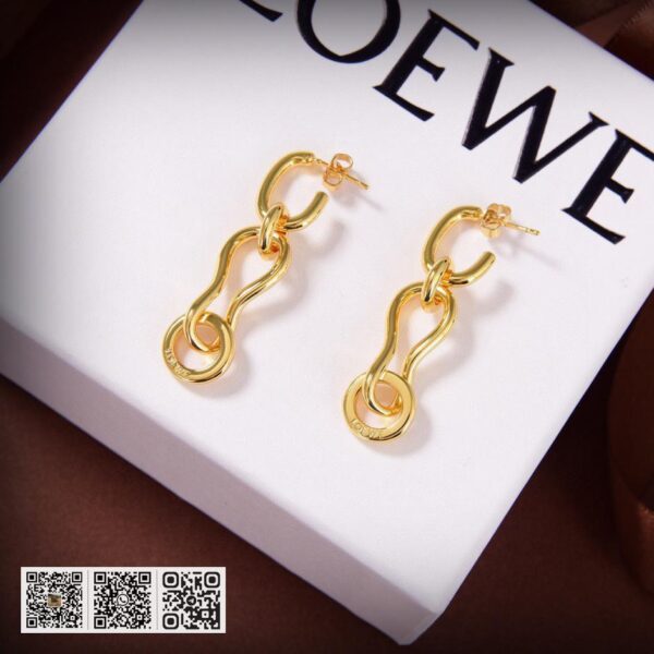 LOEWE 新款金色耳环