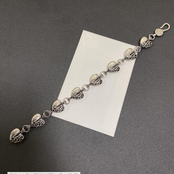 Chrome Hearts 做旧爱心手链