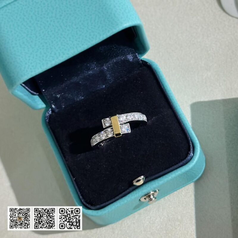 Tiffany 排钻双色戒指 - Image 2