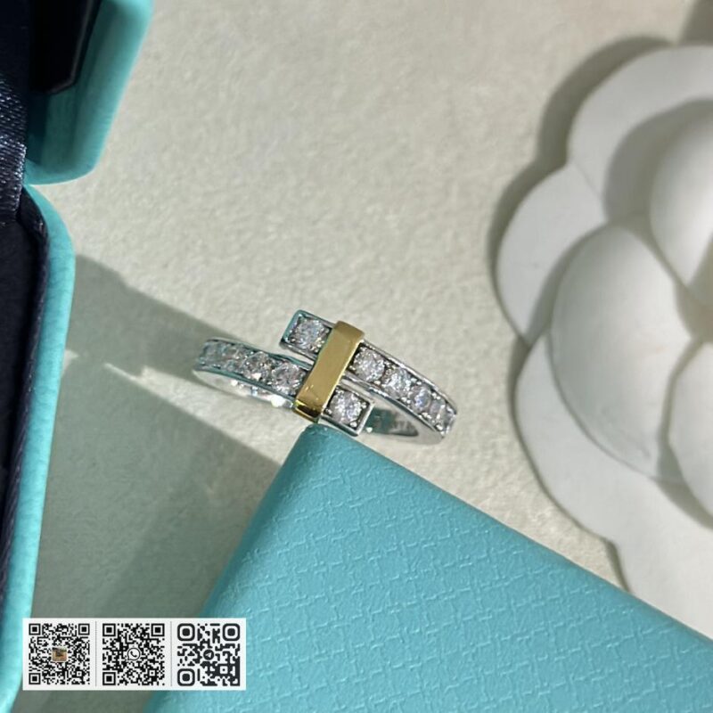 Tiffany 排钻双色戒指 - Image 6