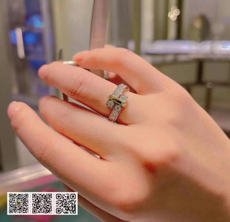 Tiffany 排钻双色戒指 - Image 8