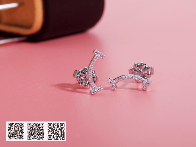 Tiffany T镶钻耳钉 - Image 2