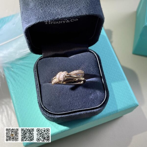 Tiffany T knot双行戒指