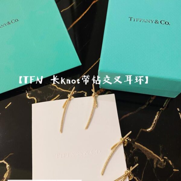 Tiffany knot系列长线大耳环