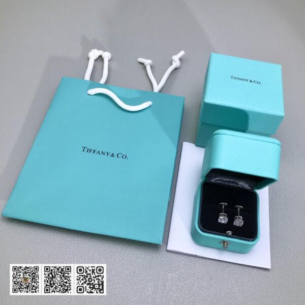 Tiffany T四角钻石耳环
