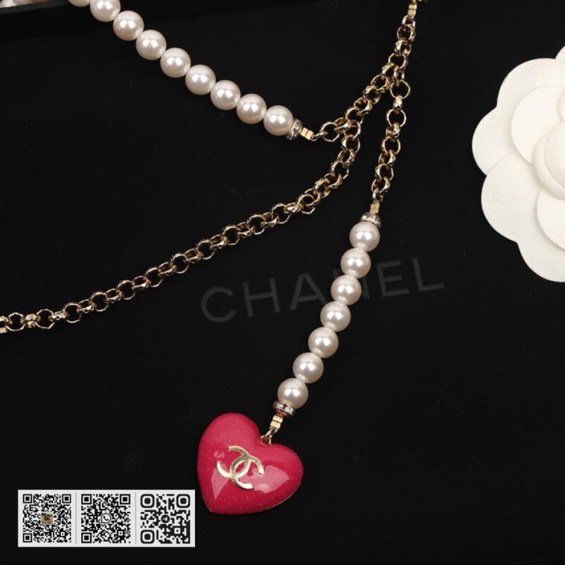 Chanel 23P满钻爱心腰链 - Image 3