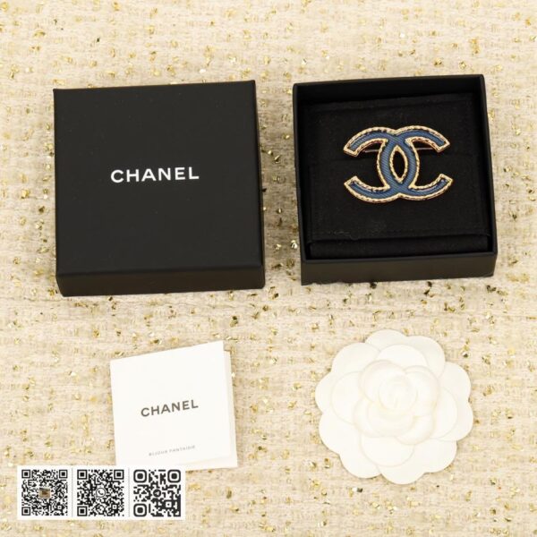 Chanel 牛仔双c胸针