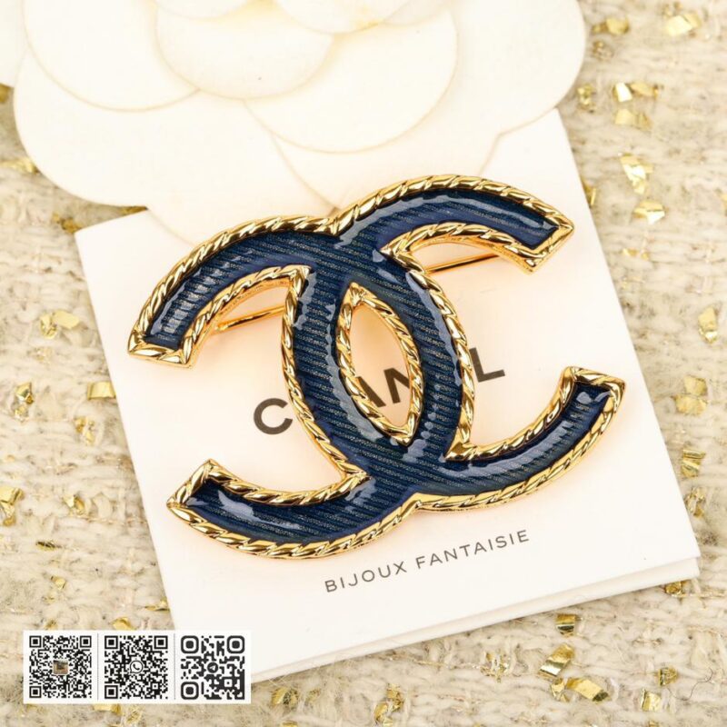 Chanel 牛仔双c胸针 - Image 3