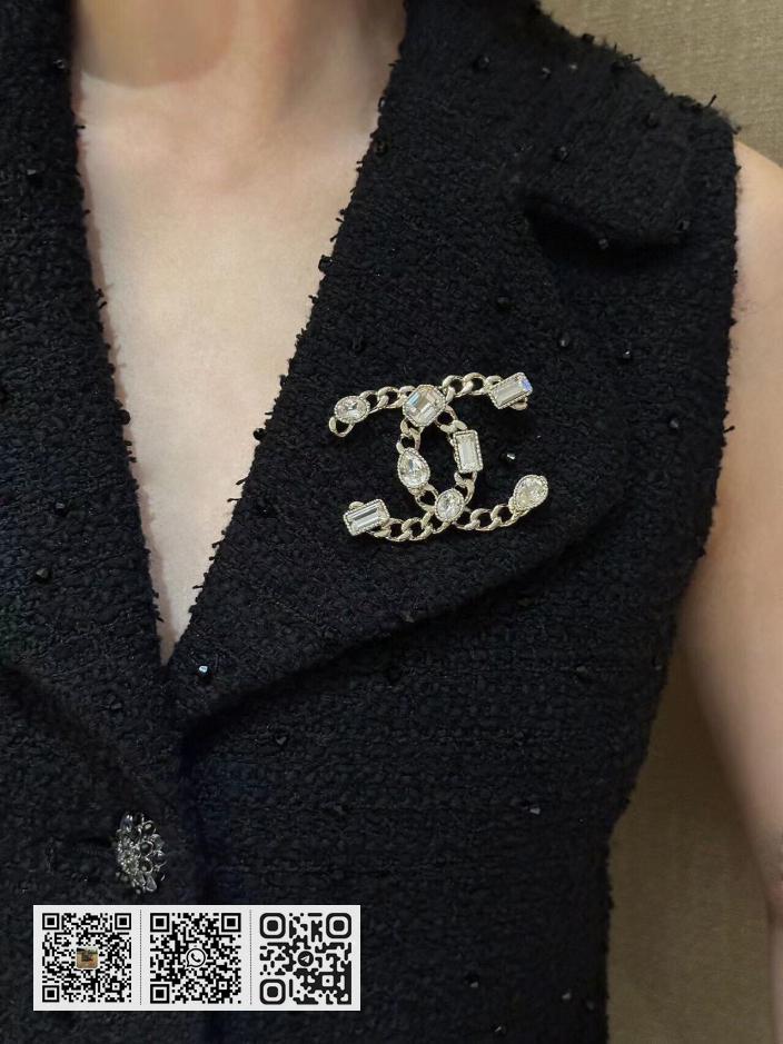 Chane l双c胸针 - Image 8