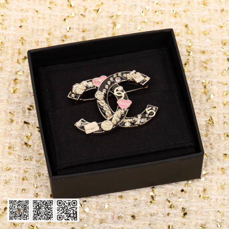 Chanel 珐琅双C胸针 - Image 2