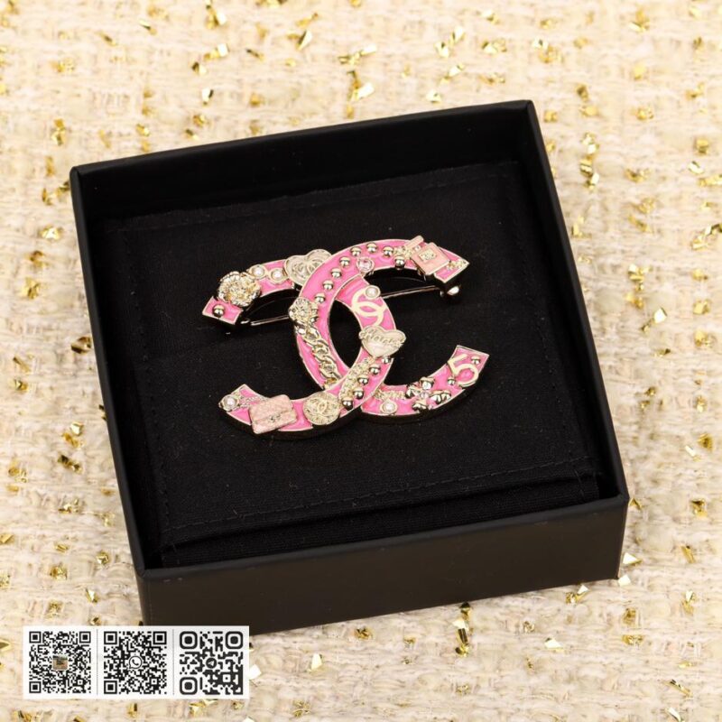 Chanel 珐琅双C胸针 - Image 3