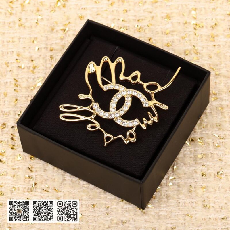 Chanel 连笔字母双c胸针 - Image 2