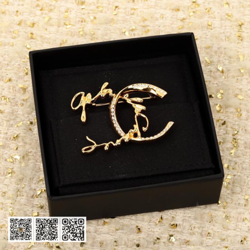 Chanel 连笔字母双c胸针 - Image 2