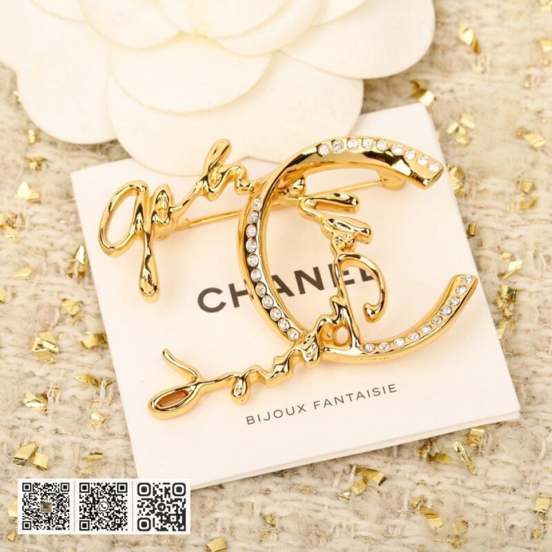 Chanel 连笔字母双c胸针 - Image 3
