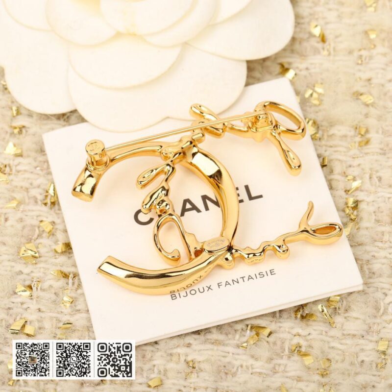 Chanel 连笔字母双c胸针 - Image 4