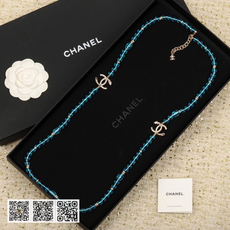 Chanel 琉璃双c长毛衣链