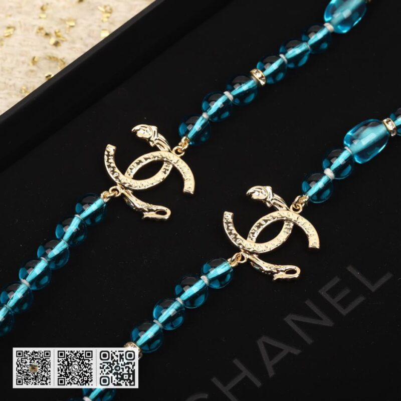Chanel 琉璃双c长毛衣链 - Image 3