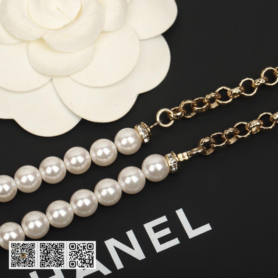 Chanel 23P满钻爱心毛衣链 - Image 6